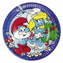 Piatti 23 cm Puffi Classic 8 pz Piatti in Carta