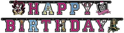 FESTONE MONSTER HIGH LETTER BANNER