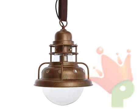 LAMPADARIO ANTICO COL RAME  30x30x43cm