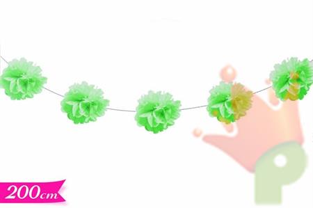 FESTONE POM POM VERDE 2MT