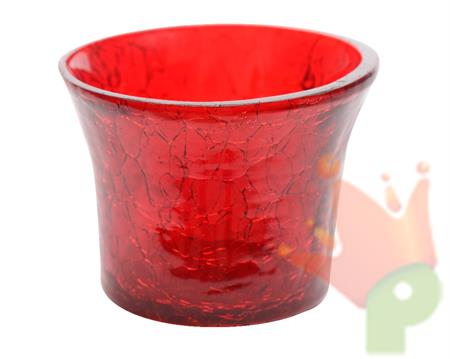 PORTA TEALIGHT ROSSO dia6x5cm