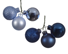 PALLINA PER ALBERO DA 3 PZ ASS BLU ARGENTO