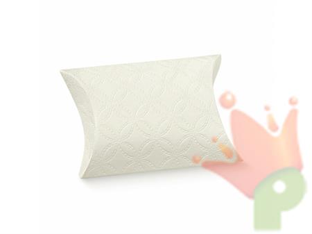 BUSTA 70X70X25 MM MATELASSE' BIANCO 10PZ