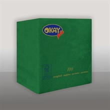 TOVAGLIOLI 25X25 2V VERDE FORESTA 50PZ