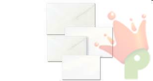 BIGLIETTI BUSTA GS N.09 9X14 BIANCO 200PZ