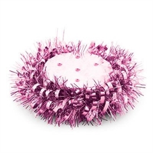 BASE IN POLISTIROLO CON GHIRLANDA ROSA