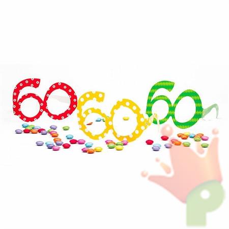 OCCHIALI 60 ANNI 3 COLORI ASSORTITI