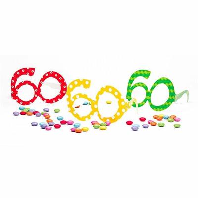 OCCHIALI 60 ANNI 3 COLORI ASSORTITI