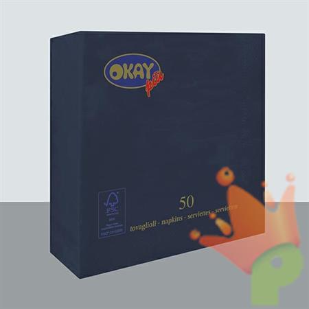 TOVAGLIOLI 33X33 2V BLU CHINA 50PZ