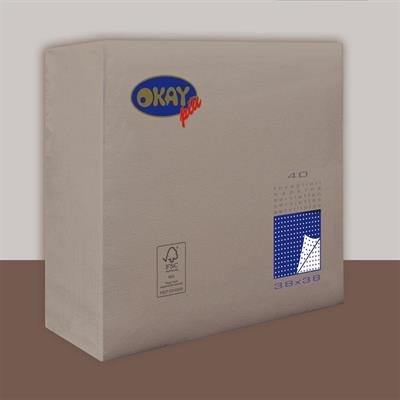 TOVAGLIOLI 38X38 2V PUNTA/PUNTA TORTORA 40PZ