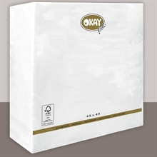 TOVAGLIOLI 48X48 4V BIANCO 40PZ