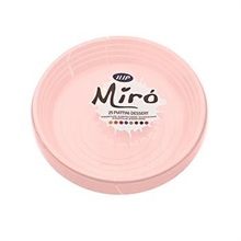 PIATTI DESSERT ROSA MIRO 25PZ