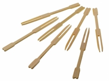 FORCHETTINE IN BAMBOO 9CM 100PZ