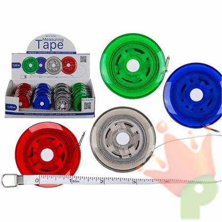 METRO IN PLASTICA TRASPARENT 1,5MT 4COL ASS