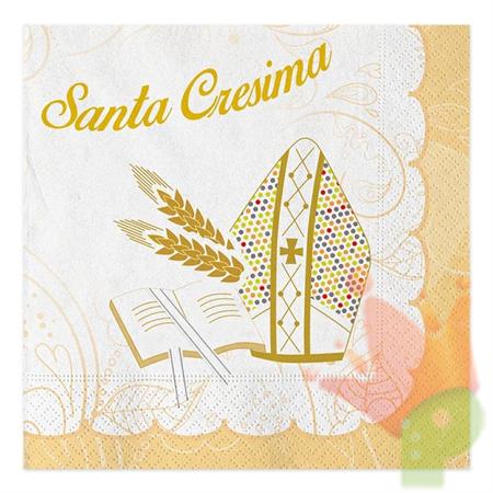 TOVAGLIOLI 33X33CM LA MIA CRESIMA 20PZ