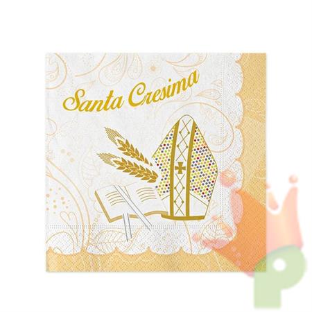 TOVAGLIOLI 25X25CM LA MIA CRESIMA 20PZ