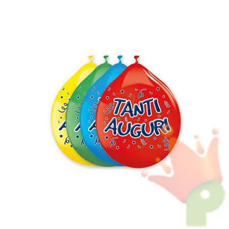 PALLONCINI 10INCH - 26CM TANTI AUGURI 25PZ