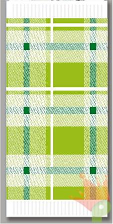 TOVAGLIETTA 30X40 SCOZZESE VERDE 250PZ