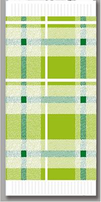 TOVAGLIETTA 30X40 SCOZZESE VERDE 250PZ