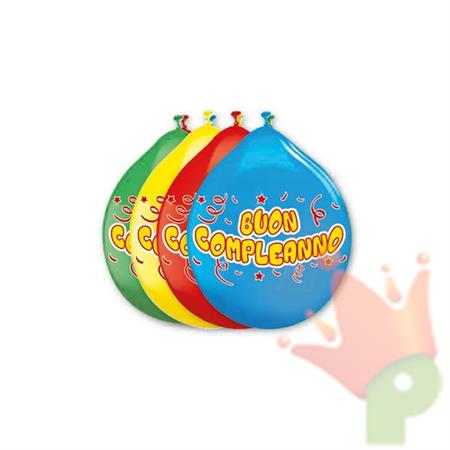 PALLONCINI 10INCH - 26CM BUON COMPLEANNO 20PZ
