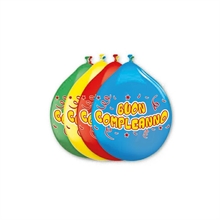 PALLONCINI 10INCH - 26CM BUON COMPLEANNO 20PZ