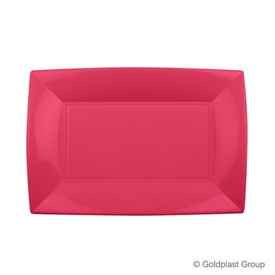 PIATTO RETTANGOLARE NICE 28X19CM CORALLO 8PZ