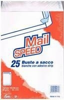 BUSTA A SACCO BIANCA 19X26 25PZ