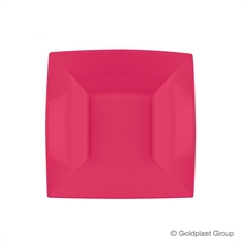 PIATTO FONDO NICE 180X180MM CORALLO 8PZ