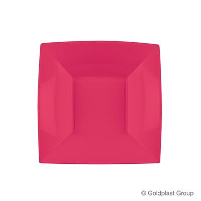PIATTO FONDO NICE 180X180MM CORALLO 8PZ