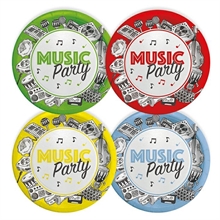 PIATTI 18CM MIX MUSIC PARTY 8PZ