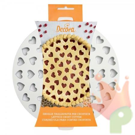 GRIGLIA TAGLIAPASTA PER CROSTATE CUORI 30CM