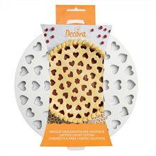 GRIGLIA TAGLIAPASTA PER CROSTATE CUORI 30CM