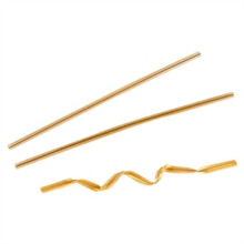 NASTRI CHIUDI SACCHETTI 9,5CM ORO METAL 100 PZ