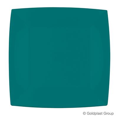 PIATTO GRANDE NICE 290X290MM TEAL GREEN 8PZ