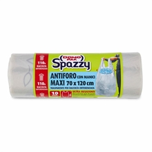 SACCHETTO ANTIFORO 110LT TRASPARENTE 10PZ