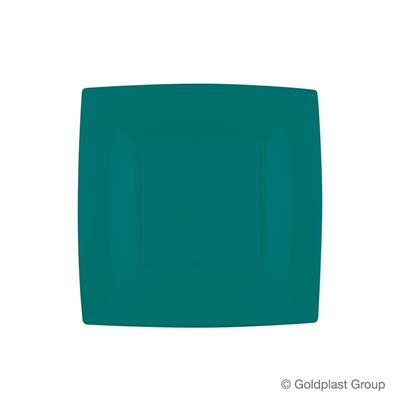 PIATTO DESSERT NICE 180X180MM TEAL GREEN 8PZ
