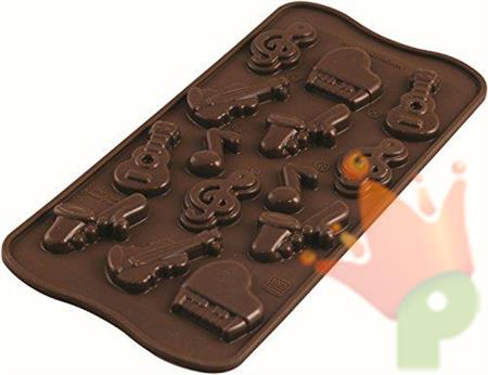 STAMPO IN SILICONE CHOCO MELODY
