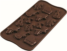 STAMPO IN SILICONE CHOCO MELODY