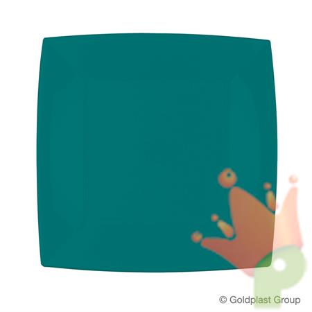 PIATTO PIANO 23X23CM NICE TEAL GREEN 8PZ