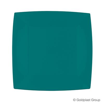 PIATTO PIANO 23X23CM NICE TEAL GREEN 8PZ