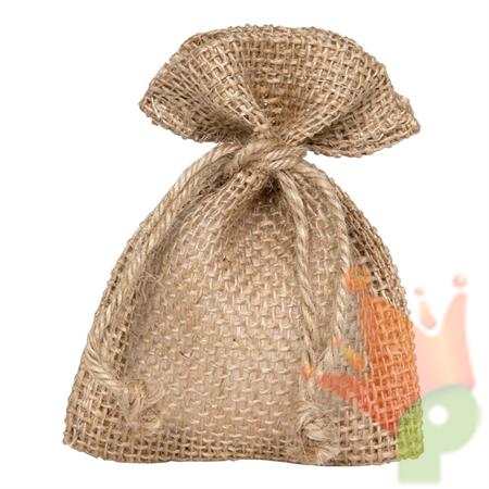 SACCHETTO JUTA 9X12CM NATURALE 10PZ