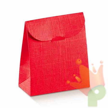 SCATOLINA 70X35X80 MM SETA ROSSO 10PZ