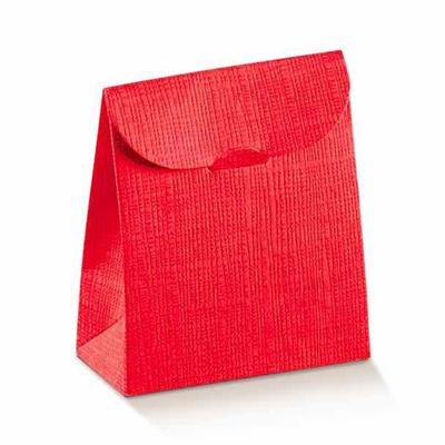 SCATOLINA 70X35X80 MM SETA ROSSO 10PZ