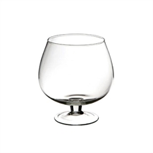 COPPA COGNAC VETRO D. 19XH. 21CM