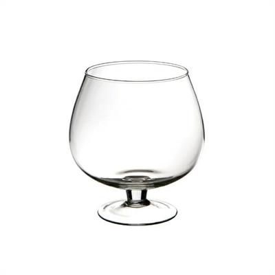COPPA COGNAC VETRO D. 19XH. 21CM