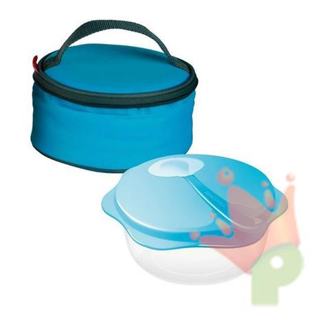 BORSA TERMICA ISOLANTE CON CIOTOLA SVEZZAMENTO + CUCCHIAIO AZZ.