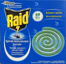 INSETTICIDA RAID SPIRALI 10PZ