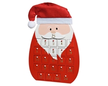 CALENDARIO  AVVENTO BABBO NATALE 5X25X35CM