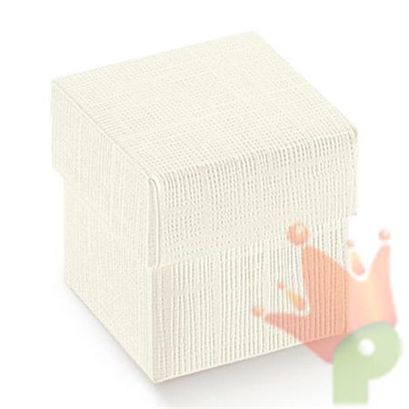 SCATOLINA 180X180X40 SETA BIANCO 10PZ