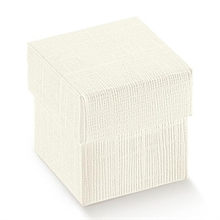 SCATOLINA 180X180X40 SETA BIANCO 10PZ